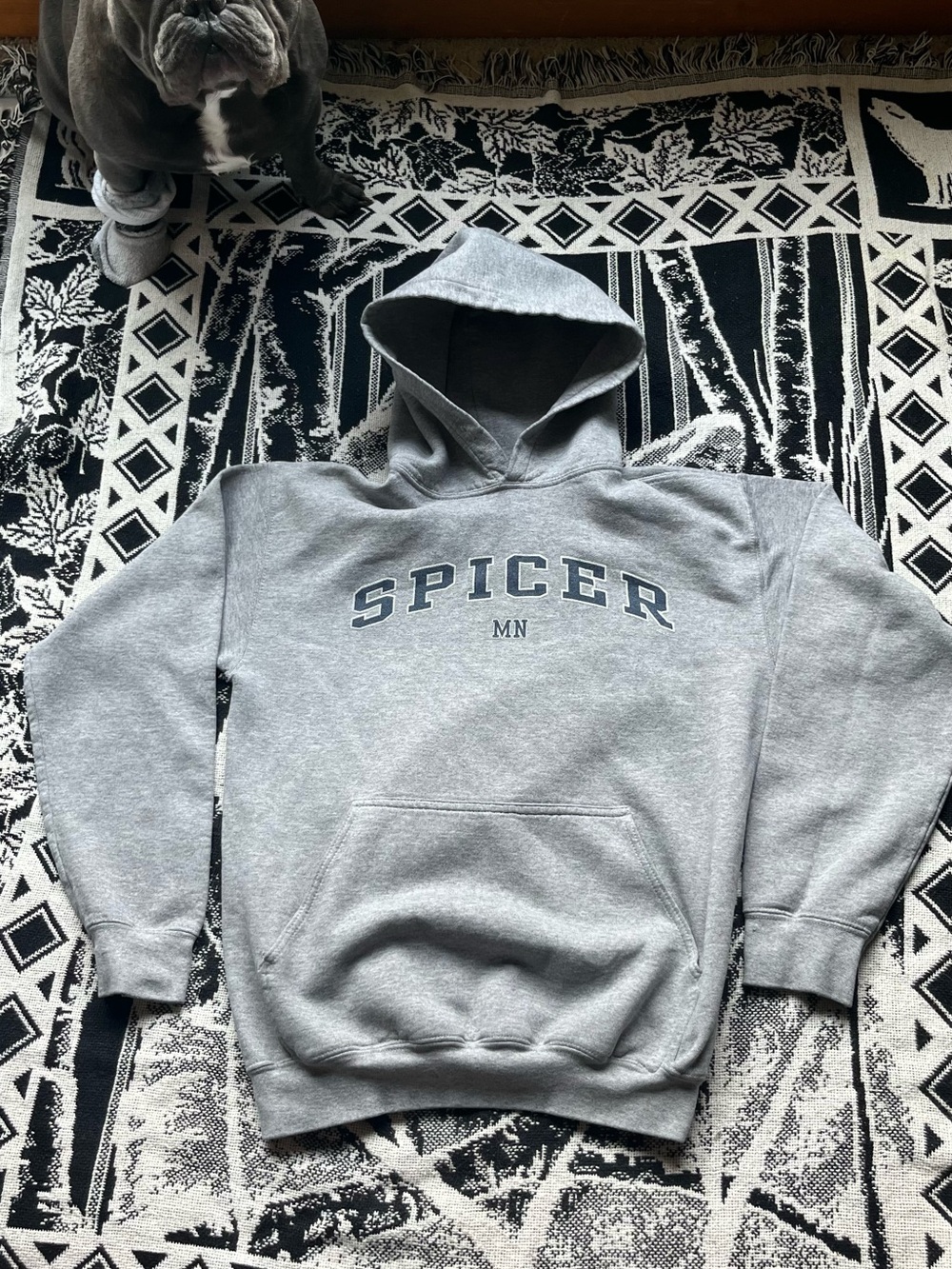 Gildan Heather Gray SPICER MN Pullover Hoodie
